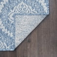 thumbnail image 7 of 2x3 Water Resistant, Small Indoor Outdoor Rugs for Patios, Front Door Entry, Entryway, Deck, Porch, Balcony | Outside Area Rug for Patio | Blue, Damask | Size: 2' x 3', 7 of 7