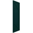 thumbnail image 2 of Ekena Millwork 18"W x 78"H True Fit PVC Bungalow Fixed Mount Shutters, Thermal Green (Per Pair - Hardware Not Included), 2 of 9