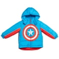thumbnail image 2 of Marvel Avengers Little Boys Zip Up Winter Coat Puffer Jacket Red/White/Black 5-6, 2 of 5