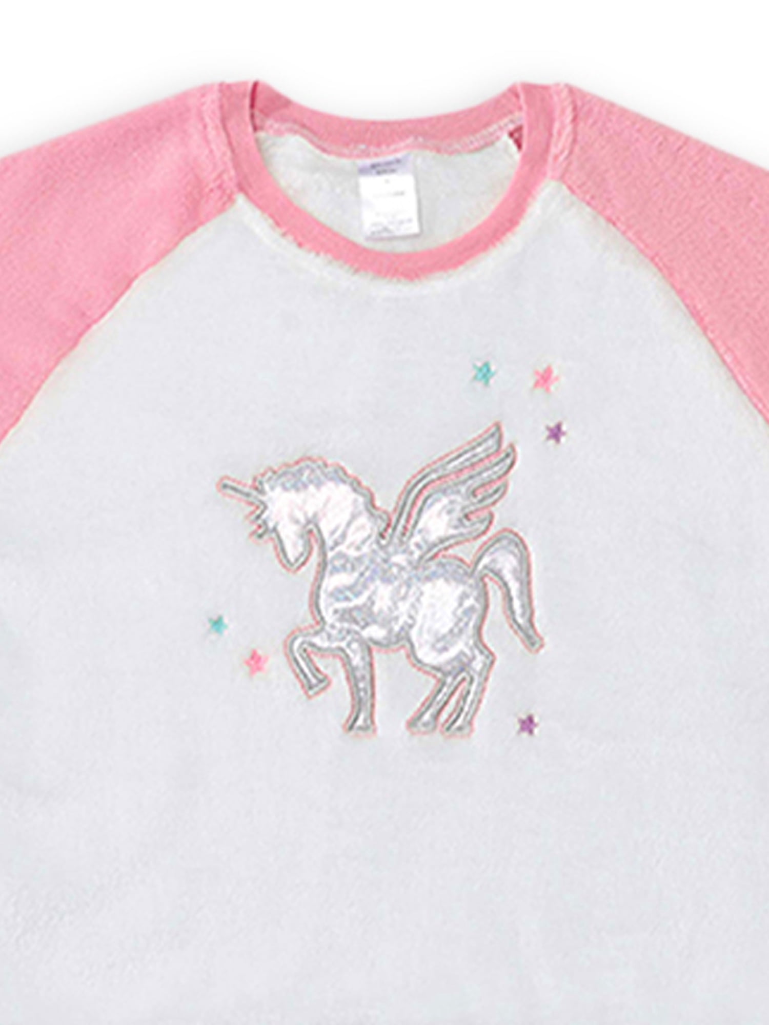 Modern Kids Girls' Long Sleeve Pajama and Blanket Set, 3-Piece, Sizes 4-14