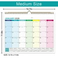 thumbnail image 2 of 2025-2026 Wall Calendar 15"x12"–July 2025 to December 2026, Highlighted Holidays, Planning & Organization, Thick Paper Monthly Calendar, A, Calendar, 2 of 8