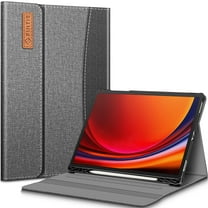 Fintie Case for Samsung Galaxy Tab S9 11 Inch 2023 Model (SM-X710/X716B/X718U) with Built-in S Pen Holder, Multiple Angle Portfolio Business Cover with Pocket Auto Sleep/Wake, Gray