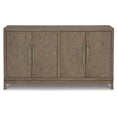 thumbnail image 2 of Benjara 64 Inch Sideboard Buffet Server, 2 Double Door Cabinets, Rustic Brown, 2 of 5