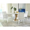 thumbnail image 2 of Boca Grande White Abaca Wood Round Dining Table, 2 of 4