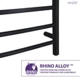 thumbnail image 6 of ANZZI Gown 7-Bar Stainless Steel Wall Mounted Towel Warmer in Matte Black, 6 of 7