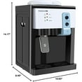 thumbnail image 2 of Table Countertop Electric Water Dispenser, White Premium Hot and Cold Drinking Water Machine Freestanding Top Loading Mini Small Water Dispenser 110v/60hz with Indicator for Home Kitchen Office, 2 of 10