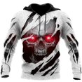thumbnail image 3 of Sudadera con capucha para hombre de moda 2023 con estampado de calavera en 3D, novedad de otoño, sudaderas con capucha holgadas de estilo vintage de la calle Harajuku, 3 of 5