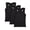 Black, variant on Girls Racerback Tank Tops, 3 Pack Sleeveless Camisoles, Soft Stretchy Dance Shirts, Blue, 90