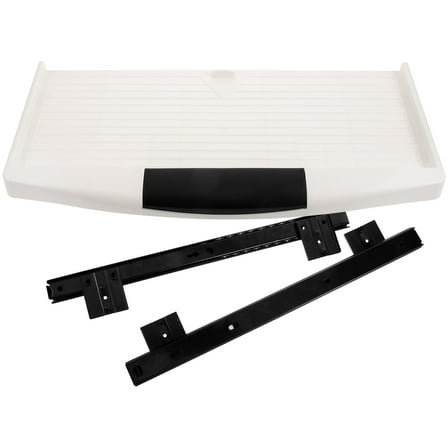 BESTOYARD 1Set Drawer Style Keyboard Tray with Full Extension Slides White for Home Office
