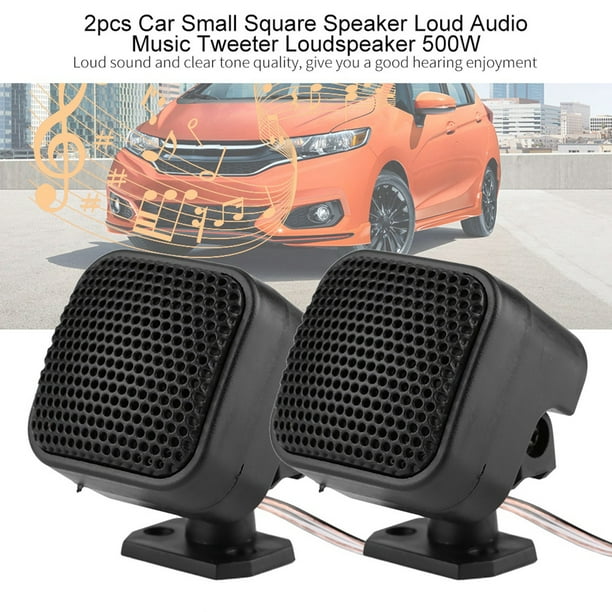 Altavoces Coaxiales Pequeños para Coche, 2 Uds., 500W, Tweeter de Música para de Sonido Mejorado