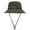 Army Green, variant on Men Womens Solid Color Vintage Bucket Hat with Wide Brim Adjustable Cord and Snap Closure for Outdoor Sun Protection Breathable Comfort Hat