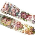 thumbnail image 2 of Tnarru Pet Washi Tape Creative Decorative Masking Tape for Card Gift Wrapping Diary Red Peony, 2 of 8