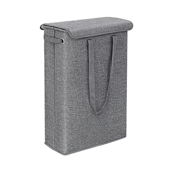 Cateissary Cesta de ropa con asas reforzadas, cesta de lavandería grande para el hogar, tela ligera EVATC hecha Almacenamiento y organización del hogar gris