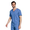 thumbnail image 3 of Landau All Day Unisex Mechanical Stretch One Pocket V-Neck Scrub Top, Style 4139, 3 of 4