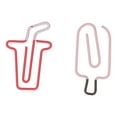 thumbnail image 4 of 100PCS Clips de metal 50PCS Estilo de helado 50PCS Estilo de café Resistente a la corrosión para la clasificación de archivos de notas de oficina, 4 of 8