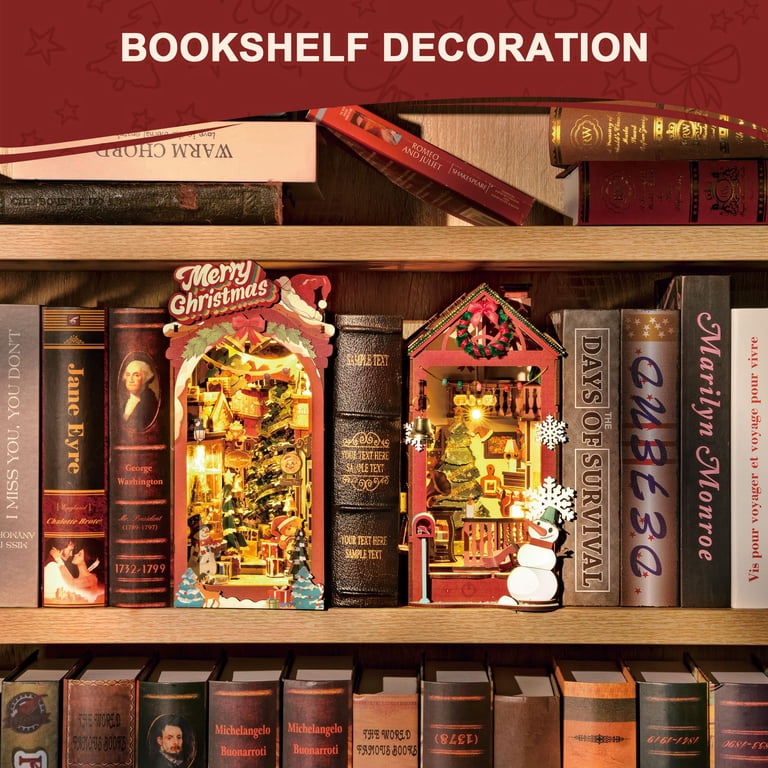 Rolife 3D Wooden Book Nook Kit – Sakura Densya LED Miniature House For Bookshelf-1087443