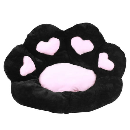 

Cat Paw Cushion Lazy Sofa Office Chair Seat Cushion Cute Gaming Comfortable and Soft Floor Cushion(Black 31.5*27.5in)