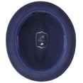 thumbnail image 4 of Montique Men's Navy Center Crease Stingy Snap Brim Hard Felt Fedora Hat H53, 4 of 4