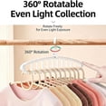 thumbnail image 3 of Multifunctional Foldable Clothes Hanger with 11-Hole - Upgrade Space Saving Hanger with 360° Rotation Hooks(Pink*2), 3 of 7