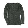thumbnail image 1 of Suéter de punto de encaje transparente Aeropostale para mujer, gris, mediano Aeropostale Tejer, 1 of 2