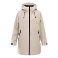 thumbnail image 6 of Women's Hooded Lightweight Raincoat Outdoor Waterproof Windbreaker Warm Rain Jacket for Hiking and Casual Travel, 6 of 9