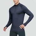 thumbnail image 2 of FAHXNVB Quarter Zip Workout Tops for Men Long Sleeve Mock Neck Shapewear Tops Breathable Athletic Running Stretch Shirts S-XXL, 2 of 4