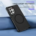 thumbnail image 6 of Phone case Compatible with Samsung Galaxy S22 Ultra Magnetic Case [Compatible with MagSafe] Tough Rugged Matte Slim Shockproof Anti-Fingerprint Anti-Scratch Protective Cover, Black, 6 of 8