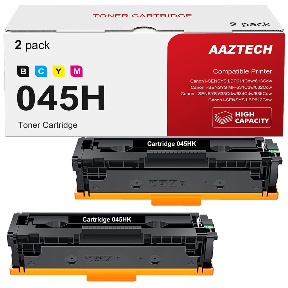 Canon 045H High Capacity Toner Cartridge Set: Black, Cyan, Magenta