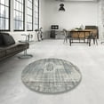 thumbnail image 4 of Ahgly Company Machine Washable Indoor Rectangle Contemporary Pale Silver Gray Area Rugs, 3' x 5', 4 of 7