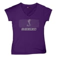 thumbnail image 5 of Shelby Logo Honeycomb Grille Women's V-Neck T-shirt Mustang Cobra GT Muscle Car GT500 GT350 Performance Powered by Ford Tee, 5 of 7