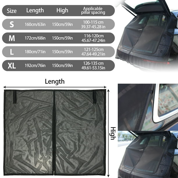 THRENS Car Tailgate Mosquito Net Car Tailgate Awning Nylon