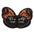thumbnail image 2 of Rongfmy Brodé Papillon Sequin Perles Patches Appliques Bricolage Craft Orange + Rouge, 2 of 7