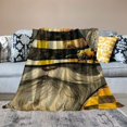 thumbnail image 2 of Fenyluxe Bee Soft Throw Blanket Flannel Bed Cover Lightweight Plush Blanket for All Seasons Cozy Gift 50x60in, 2 of 6
