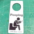 Pooping Please Do Not Disturb Sign, Funny Bathroom Occupied Door ...