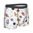 thumbnail image 3 of Balery Rocket Planets Men's Boxer Briefs, Soft and Breathable Cotton Underwear with nylon Waistband-X-Large, 3 of 9