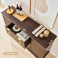 thumbnail image 3 of SinCiDo Farmhouse Fluted Buffet Cabinet with Storage, Kitchen Sideboard Cabinet with Adjustable Shelves for Dining Room, 3 of 6
