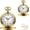 Gold Gold, variant on Minzimin Set of 2 Classic Pocket Watch with Chain for Men and Women