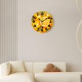 thumbnail image 4 of erolrail Rustic Wall Clock,Silent Non Ticking Wall Clocks for Living Room,Bedroom,Kitchen 12IN Yellow Lemon Lemon Orange Colorful, 4 of 5