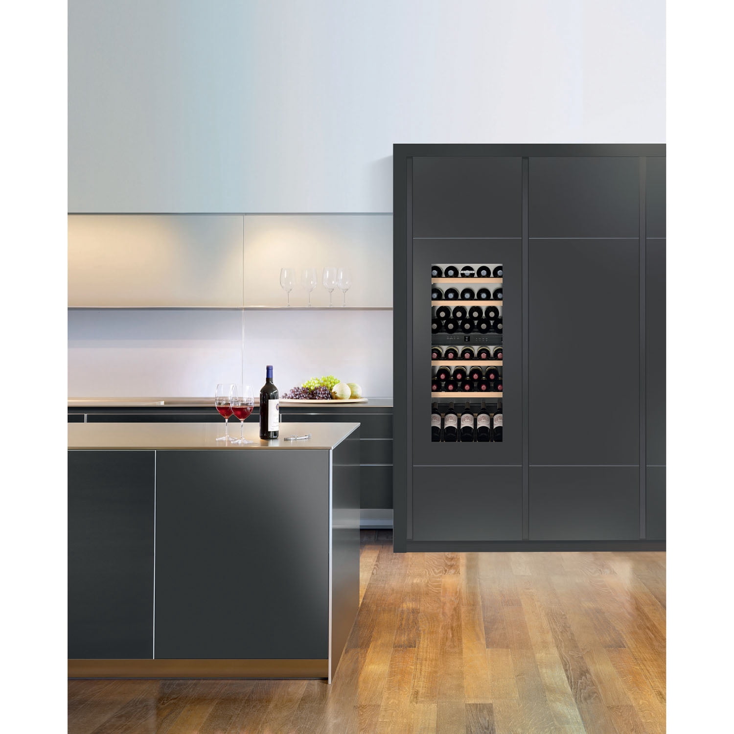 Liebherr Hw-4800 24" Wide 48 Bottle Capacity Built-In Wine Cooler - Stainless Steel