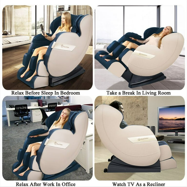 RealRelax Full Body Zero Gravity Shiatsu Recliner Electric Massage