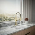 thumbnail image 4 of Kohler Crue Metal Gold Kitchen Faucet Brass, 4 of 9