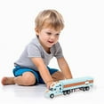 thumbnail image 3 of 1:64 Alloy Trailer Truck Model, Qiopertar Under $5 Alloy Car Model 1-64 Small Trailer Container Truck Edition Power Childrens Toy Car Model Ornament, 3 of 6