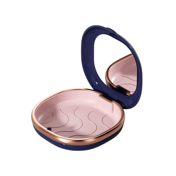 HuiXinOu Portable Dentures Case with Mirror, Multi-Functional Sealed Storage Box for Braces, Aligners, Retainers, Travel Organizer and Cleaning Kit