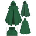 thumbnail image 3 of Timegard Cardigans pour Femmes Chandails à Capuchon Halloween Cos Vintage Costume Médiéval Robe Cosplay Cape Tops, 3 of 3