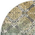 thumbnail image 6 of SAFAVIEH Evoke Keith Damask Distressed Area Rug, Grey/Ivory, 3' x 3' Round, 6 of 7