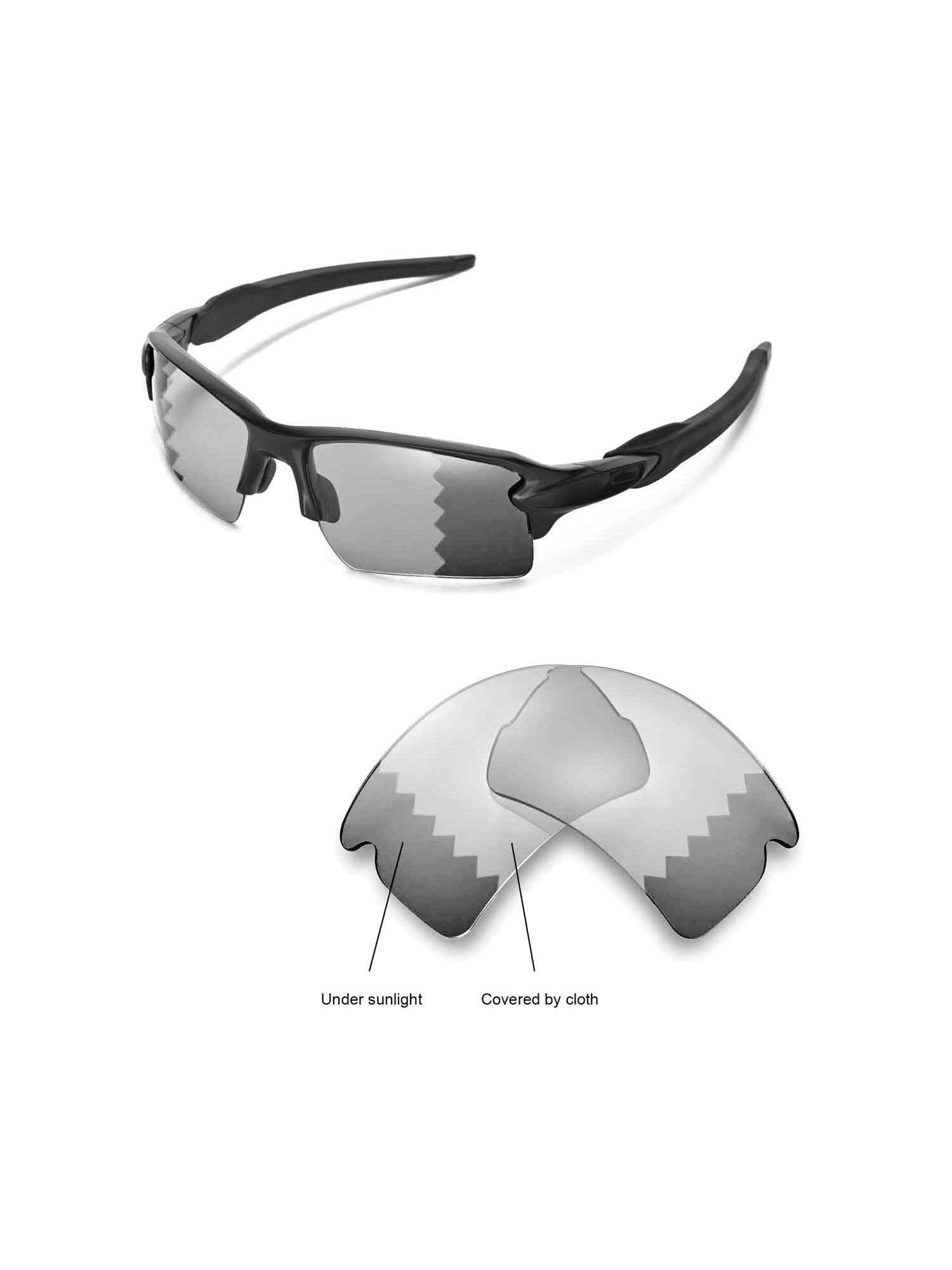 Walleva Transition/Photochromic Polarized Replacement Lenses for Oakley  Flak  XL Sunglasses 