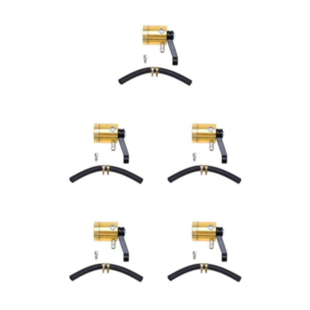 Maytalsory Réservoir de Fluide Durable pour Fluide d'Huile - Universel et Élégant Ensemble d'Aérographe Durable et Longue Durée Or 5ensemble