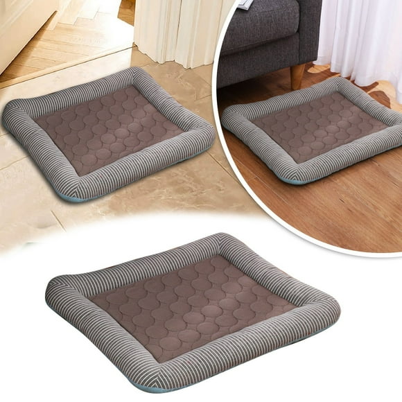 Binwennn Summer Mat For Dogs Cats Pet Self Mat Soft Rectangle Washable Bed Cushion For Small Medium Large Breed Dog Mats for Sleeping Extra Large Pet Fan for Crate Dog Kennel Bed Cool Doggie Bed Dog