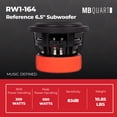 thumbnail image 3 of MB Quart RW1-164 Reference 6.5 Inch 4 Ohm DVC Subwoofer, 3 of 7