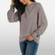 thumbnail image 4 of Blusa de manga larga con cuello redondo y pliegues para mujer - 82 % poliéster, top informal de negocios, 2025, de moda - Tallas S-XXL, 4 of 8